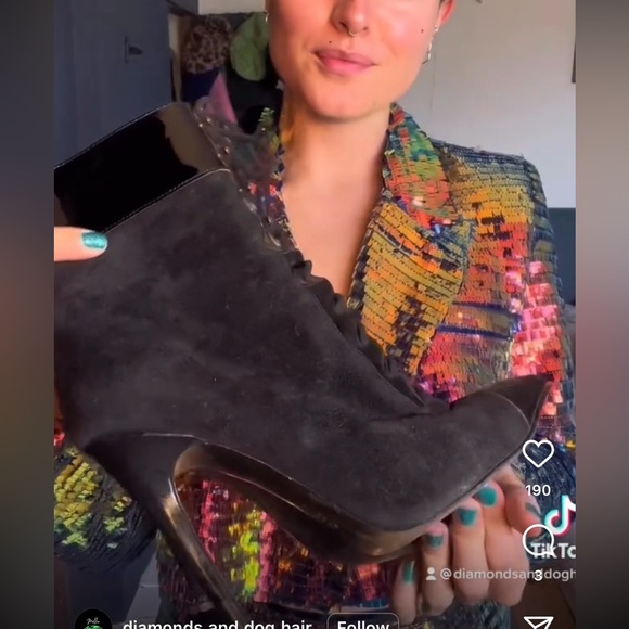 New with tags Nasty Gal sequin cropped blazer translucent size 2 (UK size 6) - Picture 10 of 10